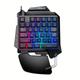 One-Handed Mechanical Gaming Keyboard RGB Backlit Portable Mini Gaming Keypad