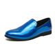 Men's Loafers Slip-Ons Plus Size Leather Loafers Metallic Shoes Casual Daily PU Comfortable Mid-Calf Boots Loafer Blue Gold Green Winter