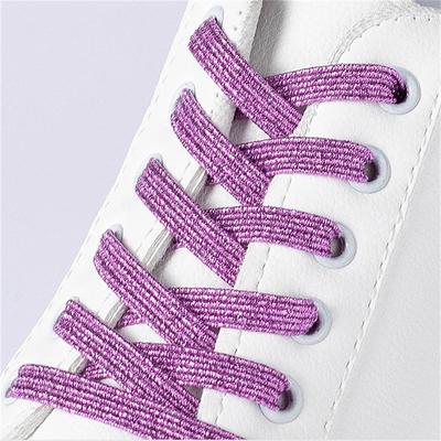 1 Pair Of 100 Cm No-tie Elastic Colored Laces Including 2 Fixed Buckles Adjustable Comfort Loafers Elastic Laces For Children Adults The Elderly Can Be Used For Sports Shoes Casual Shoes And Oth