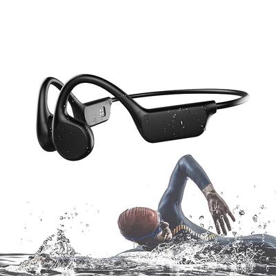 Bone Conduction Earphones Bluetooth Wireless IPX8 Waterproof MP3 Player Hifi Ear-hook Headphone With Mic 32GB Memory Headset For Swimming