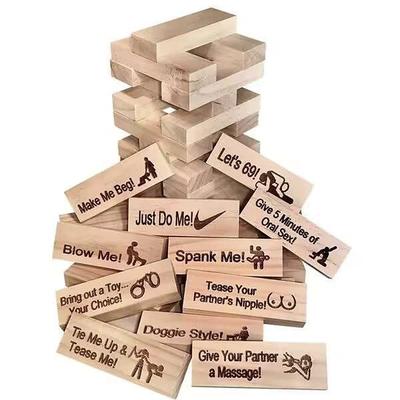 Block Tower Jenga Game Couple Dating Block Tower Stacking Game teddy day Day Valentine's Day for Christmas Gifts