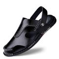 Men's Sandals Slippers Flip-Flops Flat Sandals Leather Sandals Gladiator Sandals Roman Sandals Slingback Sandals Walking Casual Roman Shoes Beach Outdoor Daily Nappa Leather Cowhide Breathable