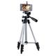 Aluminium 4 sections Cellphone Tripod Mobile Phone Support Aluminum Light Weight Portable with Cell Phone Holder Travel Folding Size for Phone 11/Pro 7/8plus XR Xs Max