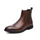 Men's Boots Dress Shoes Chelsea Boots Plus Size Classic British Outdoor Daily PU Booties / Ankle Boots Loafer Black Brown Fall Winter