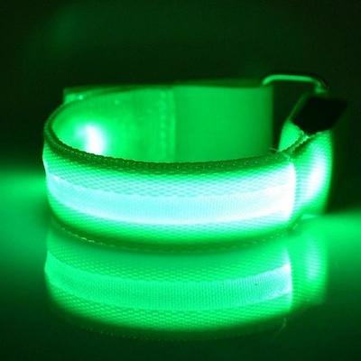 7 Colors Glowing Bracelets Sport LED Wristbands Adjustable Running Light for Runners Joggers Cyclists Bike Warnning Light Outdoor Sport Accessories