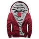 Men's Hoodie Fuzzy Sherpa Hoodie Jacket Full Zip Hoodie Jacket Red Blue Gray Hooded Solid Color Sports Outdoor Streetwear Fleece Casual Big and Tall Esencial Winter Fall Clothing Apparel Hoodies