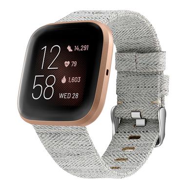 Watch Band for Fitbit Versa 2 / Versa Lite / Versa SE / Versa Fabric Nylon Replacement Strap Metal Clasp Adjustable Breathable Wristband