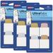 Avery Mini Ultra Tabs 1 x 1.5 2-Side Writable Assorted Metallic Colors 40 Repositionable Tabs Per Pack 3 Packs 120 Tabs Total (74785)