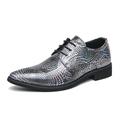 Men's Oxfords Brogue Metallic Shoes Walking Casual Daily Leather Comfortable Booties / Ankle Boots Loafer Black A Black Brown Spring Fall