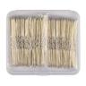 U Shaped Hair Pins, 200PCS 2.4inch Bun Hair Pins for Women Kids Girls Hairdressing Salon with Storage Box, for All Hair Types - Brown