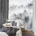 Cool Wallpapers Nature Wallpaper Wall Mural Black and White Peel And Stick Removable PVC/Vinyl Material Self Adhesive/Adhesive Required Wall Decor Wall Mural for Living Room Bedroom