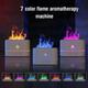 Simulation Flame Ultrasonic Humidifier Aromatherapy Diffuser 7 Colors Lighting Diffuser USB Free Filter Essential Oil Diffuser Air Freshener For Bedroom Travel