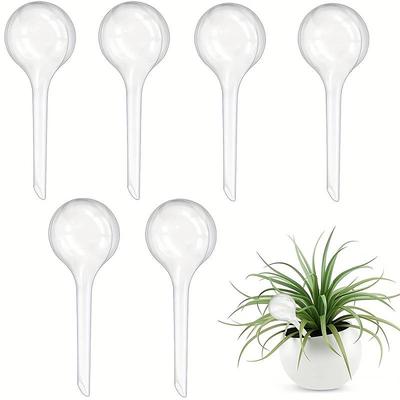 6pcs Plant Watering Globes Self Watering Bulbs PVC Automatic Watering Balls Plant Watering System Clear Plant Waterer For Indoor And Outdoor 5.1inch.zip