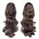 Claw Clip In Body Wave Hair Extensions Long Curly Wavy Ponytail Hair Extensions Synthetic Hair Pieces For Women Girls