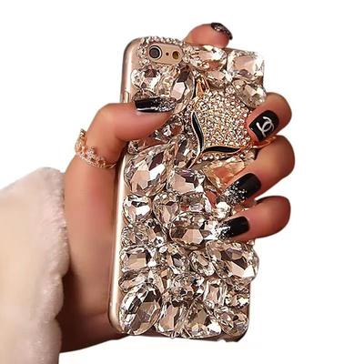 Phone Case For Samsung Galaxy S24 S23 S22 S21 S20 Plus Ultra A54 A34 A14 A73 A53 A33 Note 20 10 S25 Ultra Back Cover Bling Rhinestone Dustproof Animal Crystal Diamond TPU