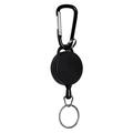 Retractable Stainless Steel Keyring Pull Ring Key Chain Recoil Anti Lost Ski Pass ID Card Holder Key Ring