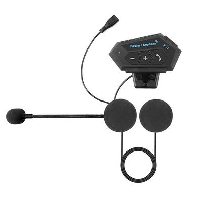 Motorcycle Bluetooth 5.0 Helmet Intercom Wireless Hands-free Telephone Call Kit Stereo Anti-interference Interphone Music Player