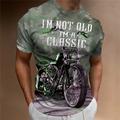 Graphic Motorcycle Vintage Fashion Designer Men's 3D Print T shirt Tee Motorcycle T Shirt Outdoor Daily Sports T shirt 1 2 3 Short Sleeve Crew Neck Shirt Spring Summer Clothing Apparel S M L XL 2XL