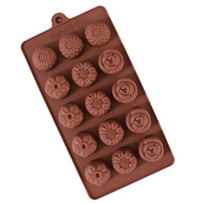 Silicone Chocolate Moulds 6 Pieces Silicone Moulds for Chocolate and Non-Stick Chocolate Molds Letters and Numbers for Making Chocolate Muffins Cakes 6 Shapes