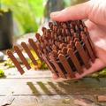 90cm Long Wooden Fence Micro Landscape Decoration Mini Fence Landscaping Tool 1PC