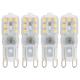 G9 LED Bulb AMAZING POWER 220V JC G9 Bi Pin Bulb G9 20W Halogen Bulb Replacement 3000K 6000K 4-Pack