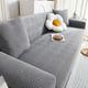 Grey Stretch Sofa Cover Sofa Slipcovers Soft Durable Couch Cover 1 Piece Spandex Jacquard Washable Furniture Protector fit Armchair Seat/Loveseat/Sofa/XL Sofa