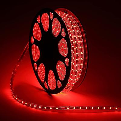 LED Strip Light Plug in Outdoor Waterproof IP67 AC220V 4040 LED Strip Light Diode Tape Holiday Decorative Light LED String with 60led / m with EU Plug