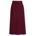 Women's Skirt Pencil Work Skirts Midi Skirts Split Knitting Solid Colored Office / Career Street Autumn / Fall Woolen Fashion Basic Casual caramel Black Wine khaki