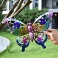 1pc Metal Butterfly Wall Decor 3D Butterfly Hanging Metal Wall Art Hanging Wall Decor For Indoor Outdoor Home Office Bathroom Kitchen Bedroom Living Room Garden 28x35cm / 11''x13.8''