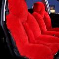 1PC New Sheepskin Fur Car Seat Cover Universal Wool Car Cushion Case Cover Front Car Seat Cover Car Accessories Car Seats Car-styling Car Interior Christmas Gift