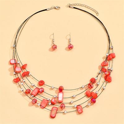 Women's necklace Fashion Outdoor Geometry Jewelry Sets