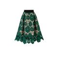 Women's Skirt A Line Midi Skirts Ruched Pleated Asymmetric Hem Floral Solid Colored Street Holiday Spring Summer Cotton Blend Linen Cotton Blend Elegant Vintage Black Wine Green