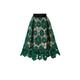Women's Skirt A Line Midi Skirts Ruched Pleated Asymmetric Hem Floral Solid Colored Street Holiday Spring Summer Cotton Blend Linen Cotton Blend Elegant Vintage Black Wine Green