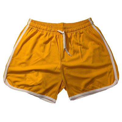 Men's Athletic Shorts 3 inch Shorts Short Shorts Running Shorts Gym Shorts Sports Gym Bathing Breathable Quick Dry Drawstring Elastic Waist Solid Color Short Sporty Casual / Sporty Activewear 1 2