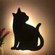 Led Sensor Night Light Animal Cat Sound Control Shadow Lamp Projection Light Wall Light For Kids Bedroom Home Decoration