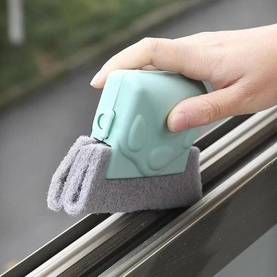 2Pcs Window Groove Cleaning Cloth Brush Slot Hand-held Door Gap Keyboard Kitchen Floor Gap Household Cleaning Tools