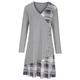 Women's Casual Dress T Shirt Dress Tee Dress Tartan Dress Mini Dress Dark Green 3/4 Length Sleeve Plaid Ruched Winter Fall Spring V Neck Modern Weekend 2023 S M L XL 2XL 3XL