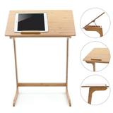 Standing Desk Wood Wooden Adjustable Computer Study Laptop Table Bamboo TV Tray