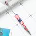Yeahmol Ballpoint Pen Smooth Writing Stationery DIY Beadable Pen Writing Supplies for Children 10pcs Printed 28 American A Y05L5L2G