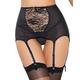 Women Sexy Lingerie Lace High Waist Garter Belt 6 Adjustable Straps With G-String Suspender Belt Suitable For Gift Role Playing Nighties