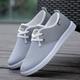 Men's Sneakers Sporty Look Skate Shoes Comfort Shoes Walking Sporty Classic Casual Outdoor Daily Mesh Lace-up Khaki Gray Color Block Spring Fall