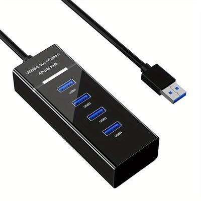 USB 3.0 Hub Atolla 4 Ports Super Speed USB For Laptops MacBook Surface Pro PS4/5 Flash Drives Hard Drives