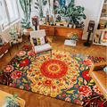 Mandala Bohemian Area Rug Livingroom Rug Kitchen Mat Non-Slip Oil Proof Floor Mat Rug Indoor Outdoor Mat Bedroom Decor Bathroom Mat Entrance Rug Door Mat