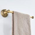 Bathroom Accessory Towel Ring/Toilet Paper Holder/Robe Hook Antique Brass Bathroom Single Rod Wall Mounted Carved Design