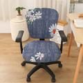 Computer Office Chair Cover Gaming Chair Stretch Chair Slipcover Plain Solid Color Durable Washable Furniture Protector