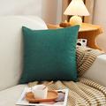 Decorative Toss Pillows Cotton Classic Solid Colored Warm Comfortable Pillow Case Cover Living Room Bedroom Sofa Cushion Cover Outdoor Cushion for Sofa Couch Bed Chair Pink Blue Sage Green Purple