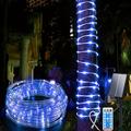 50M-500Led/100M-1000Led Rope Light, Outdoor Waterproof, With Remote Control, Solar String Light, 8 Modes, Extra Long Fairy Lights with Timer Solar Tube, Suitable for Garden Terrace, Courtyard