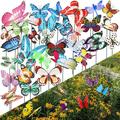 20pcs Metal Wire Butterfly Plant Stakes Garden Decor Butterfly Stakes Outdoor Yard Planter Flower Pot Bed Yard Garden Lawn Decor