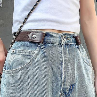 Adjustable Elastic Waist Belt Lazy Belt Invisible Ladies Traceless Versatile Elastic Belt Elastic Jeans Clothing Belt