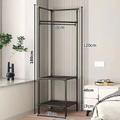 1Set Bedroom Corner Coat Racks Cabinet Hanging Rack Metal Racks Clothing Multi-function Floor Standing Clothes Hanger Storage Shelf